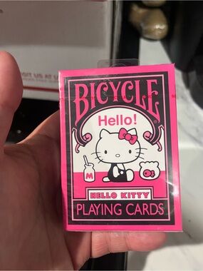Bicycle Hello Kitty Pink and White Playing Cards
